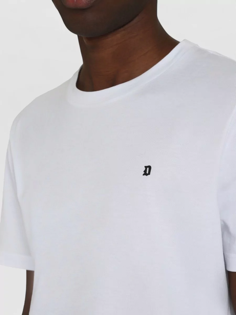 Dondup Cotton Ribbed Crew-Neck T-Shirt