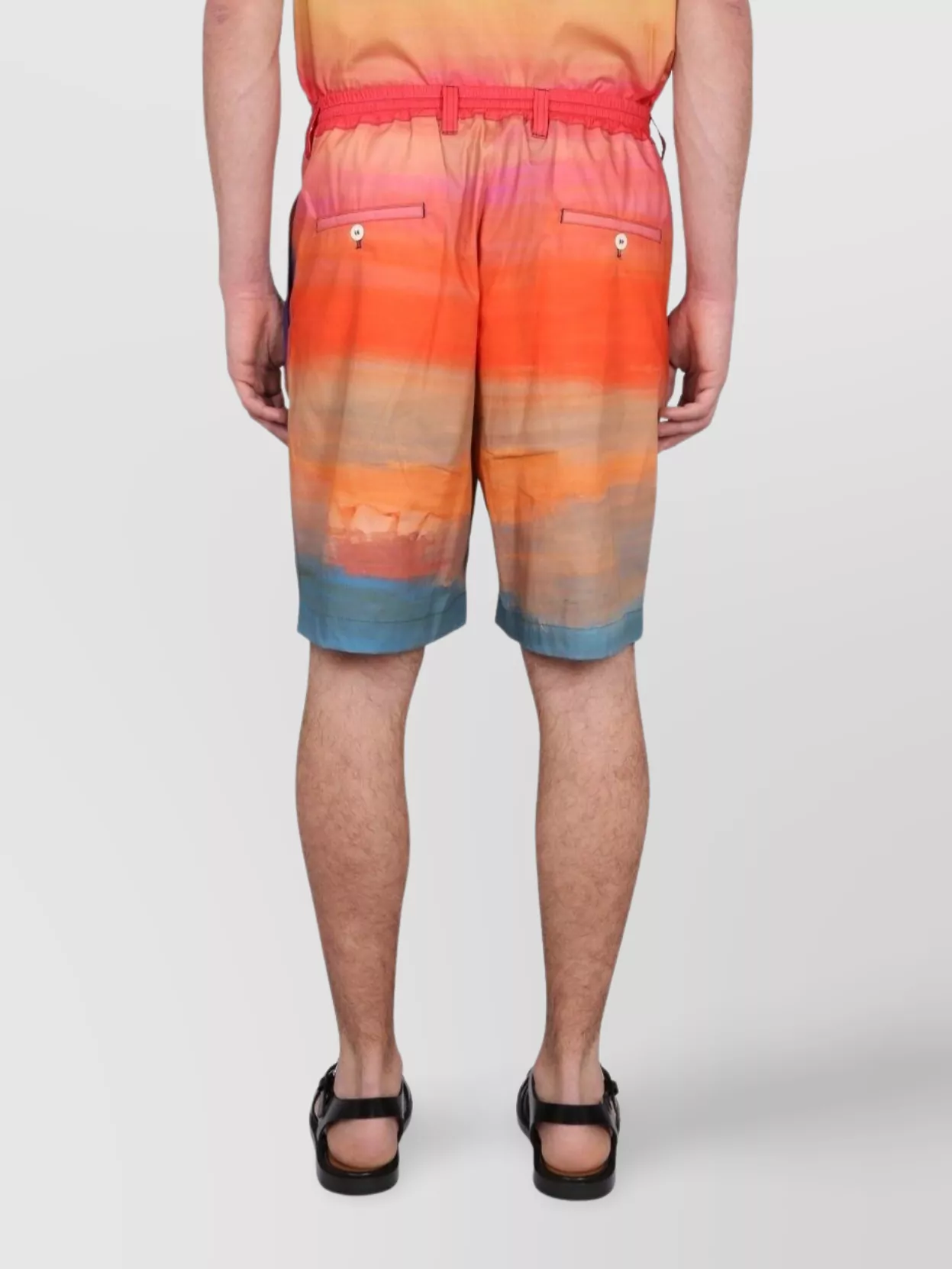 Shop Marni Bermuda Shorts With Back And Side Pockets