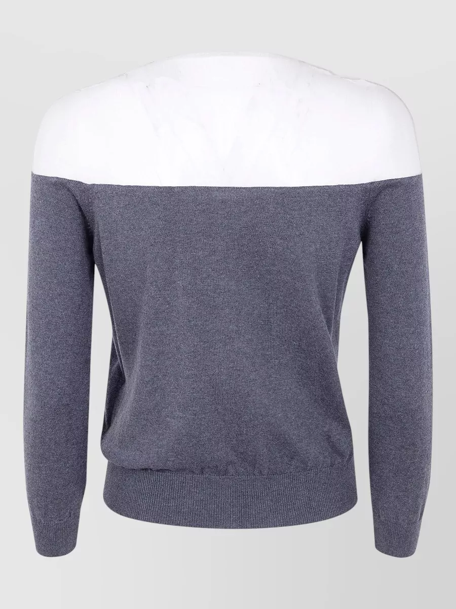 Mm6 Maison Margiela Cutout Cotton Cardigan