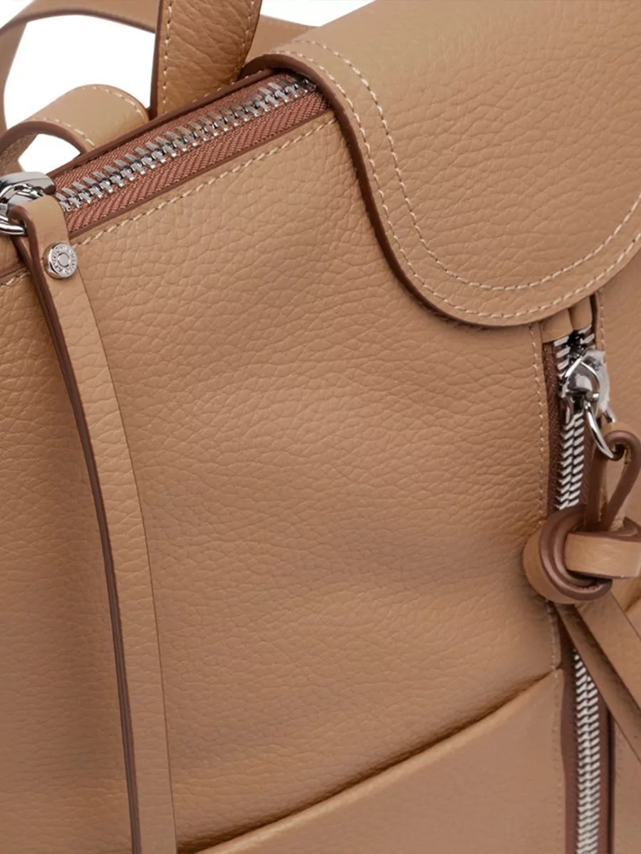 Gianni Chiarini Urban Backpack Adjustable Straps Front Zip Pocket