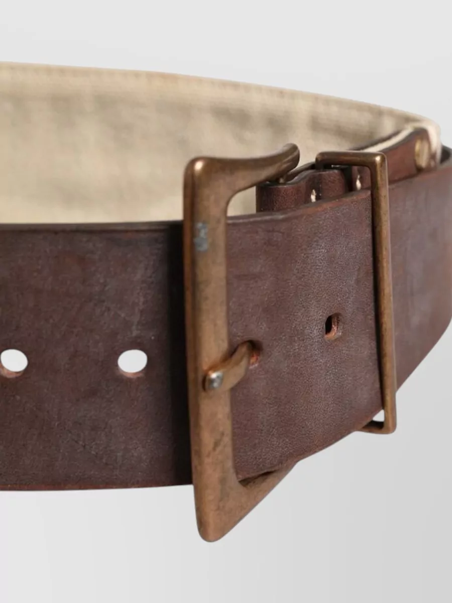 Ermanno Scervino Leather Canvas Belt