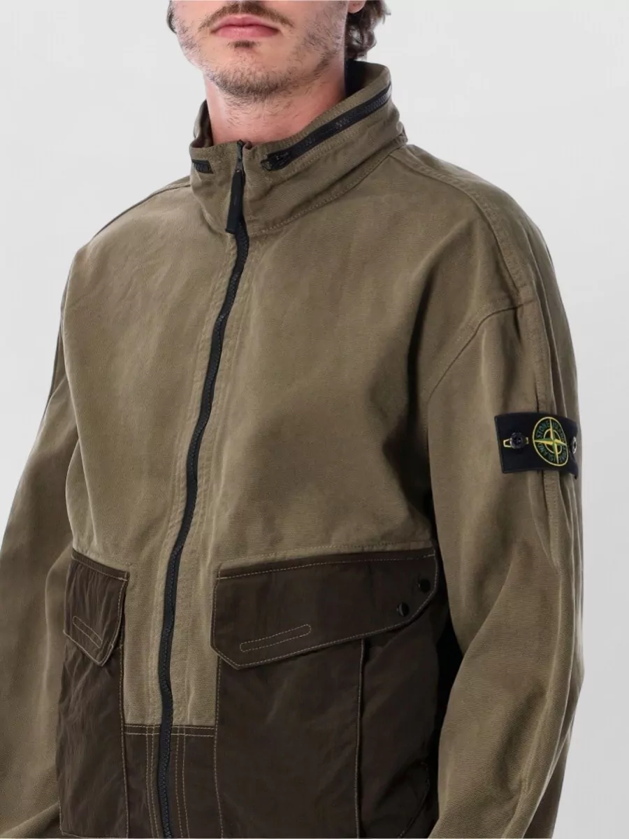 Stone Island Cotton Regular-Fit Zip Shirt Jacket