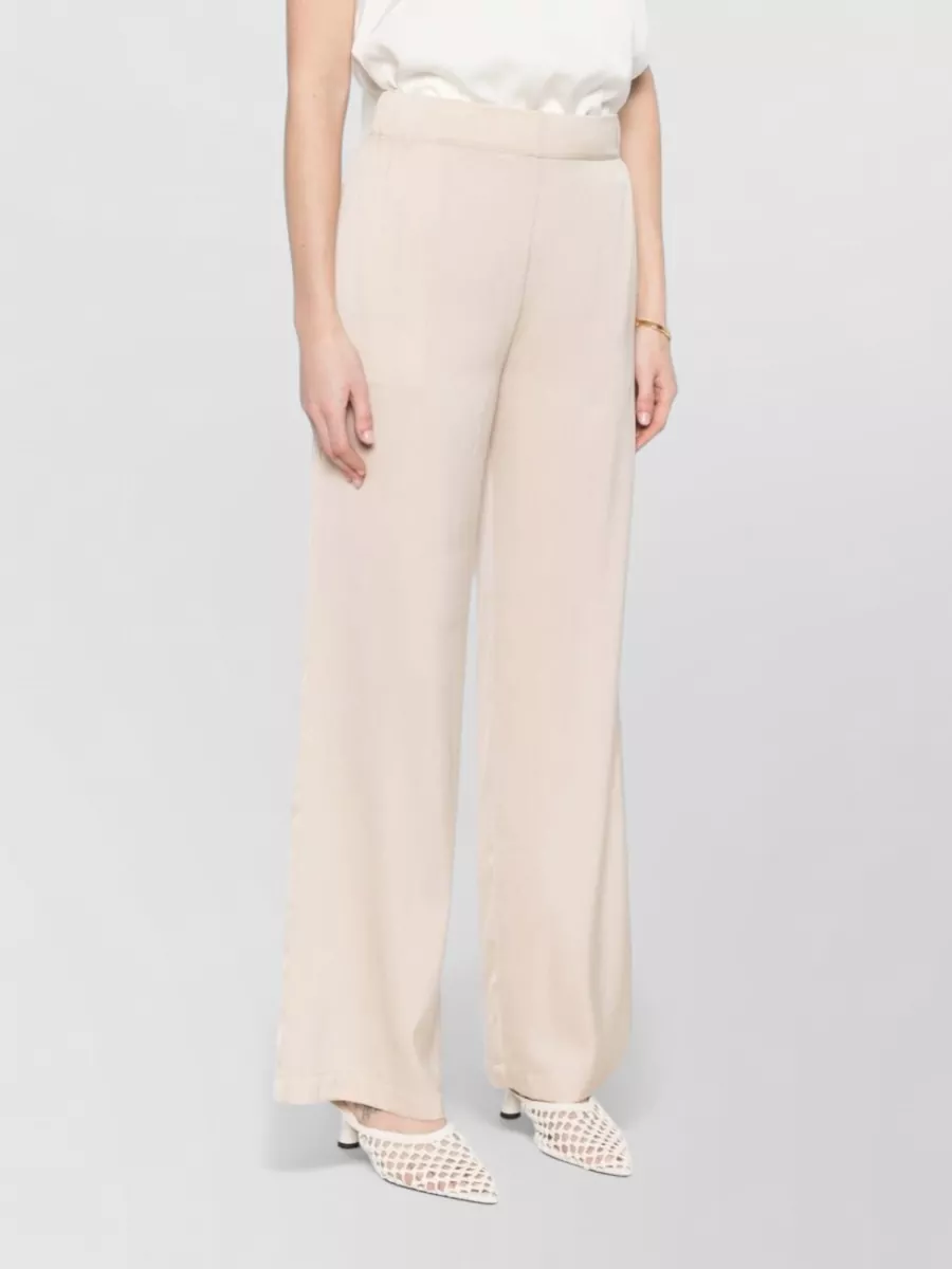 Silk95Five Silk Wide-Leg Trousers