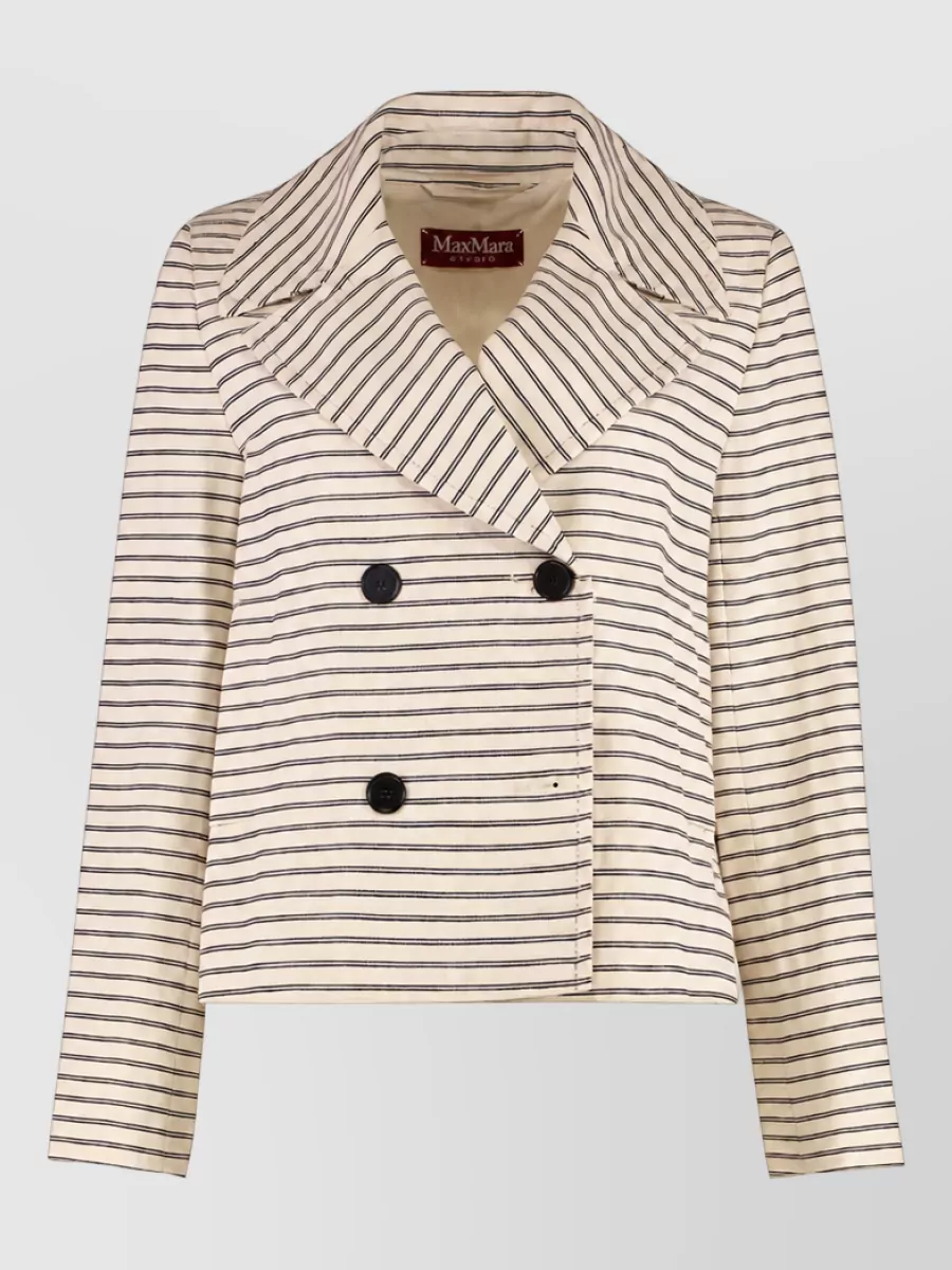 S Max Mara cotton double-breasted blazer