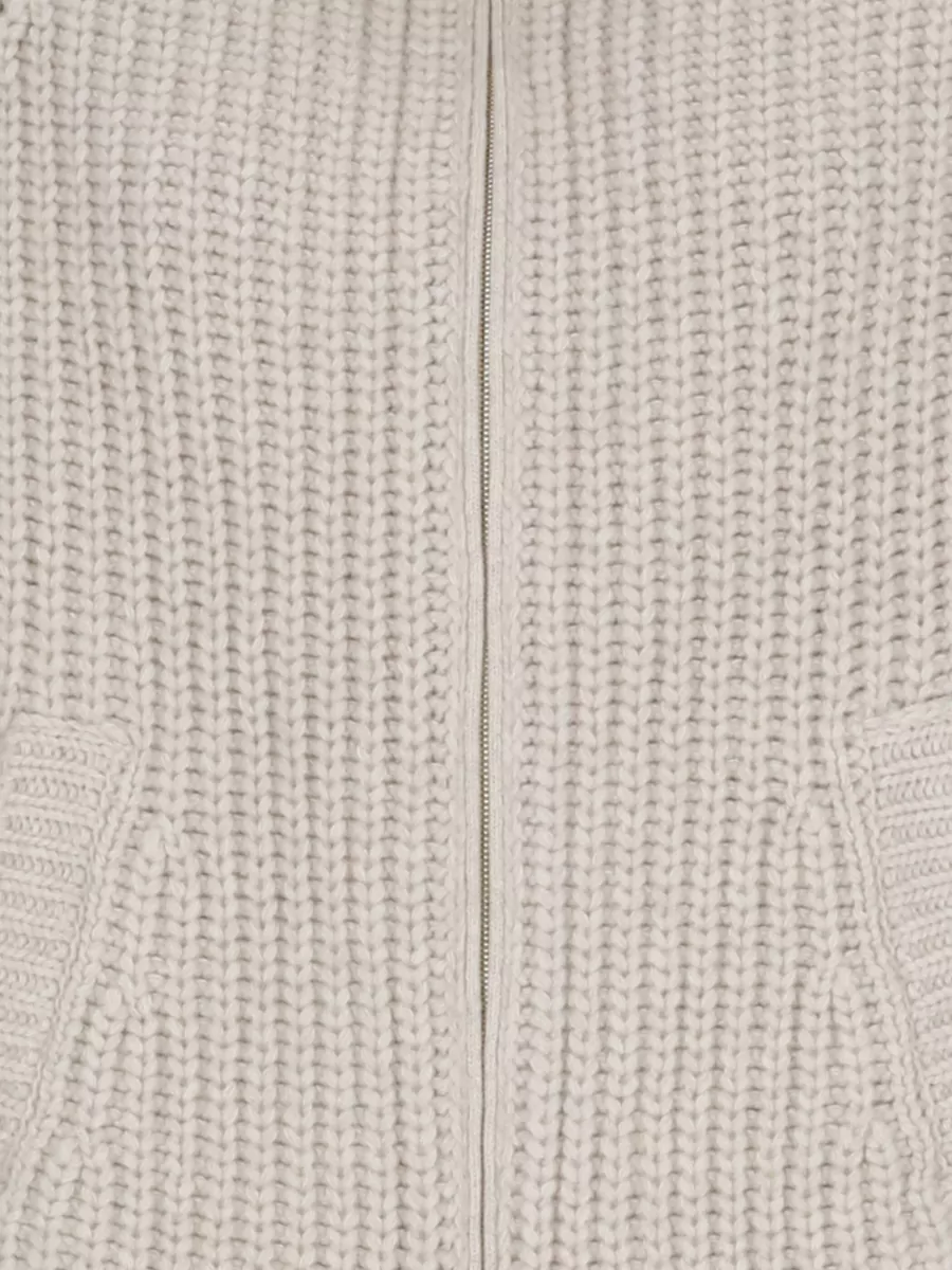 Herno High Neck Wool Knitted Quilted Jacket