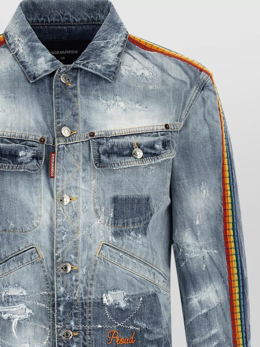 Dsquared2 Destroyed Denim Jacket