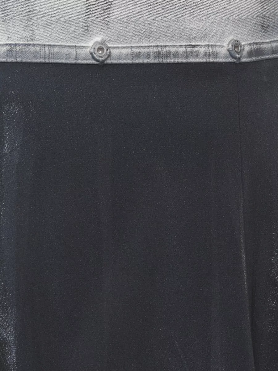 Maison Margiela Silk-Blend Foil-Treated Midi Pleated Skirt