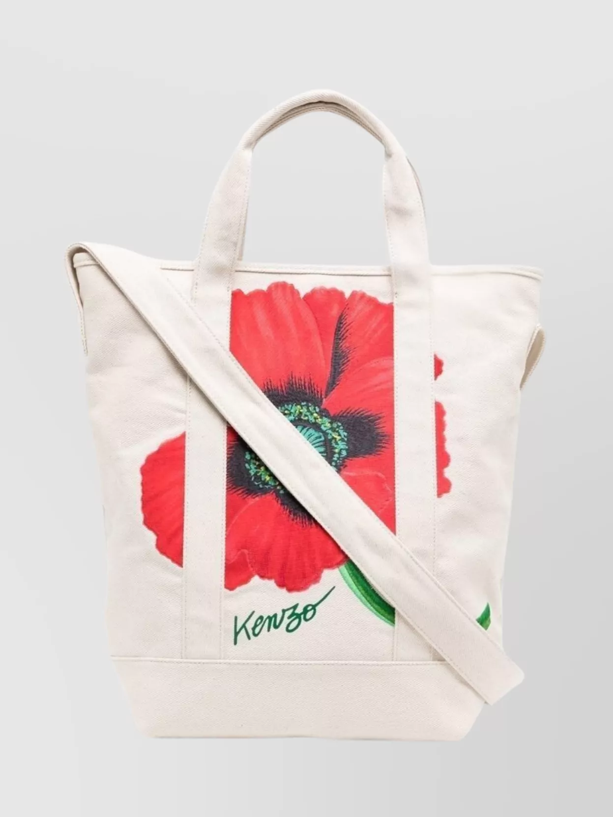 Shop Kenzo Poppy Dual Handle Canvas Tote In Pink