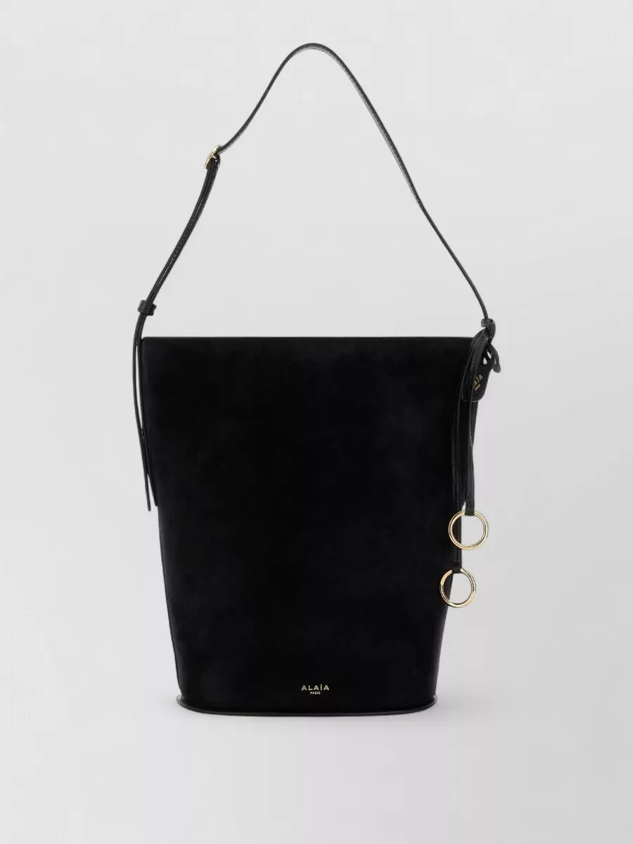 Alaïa suede bucket bag