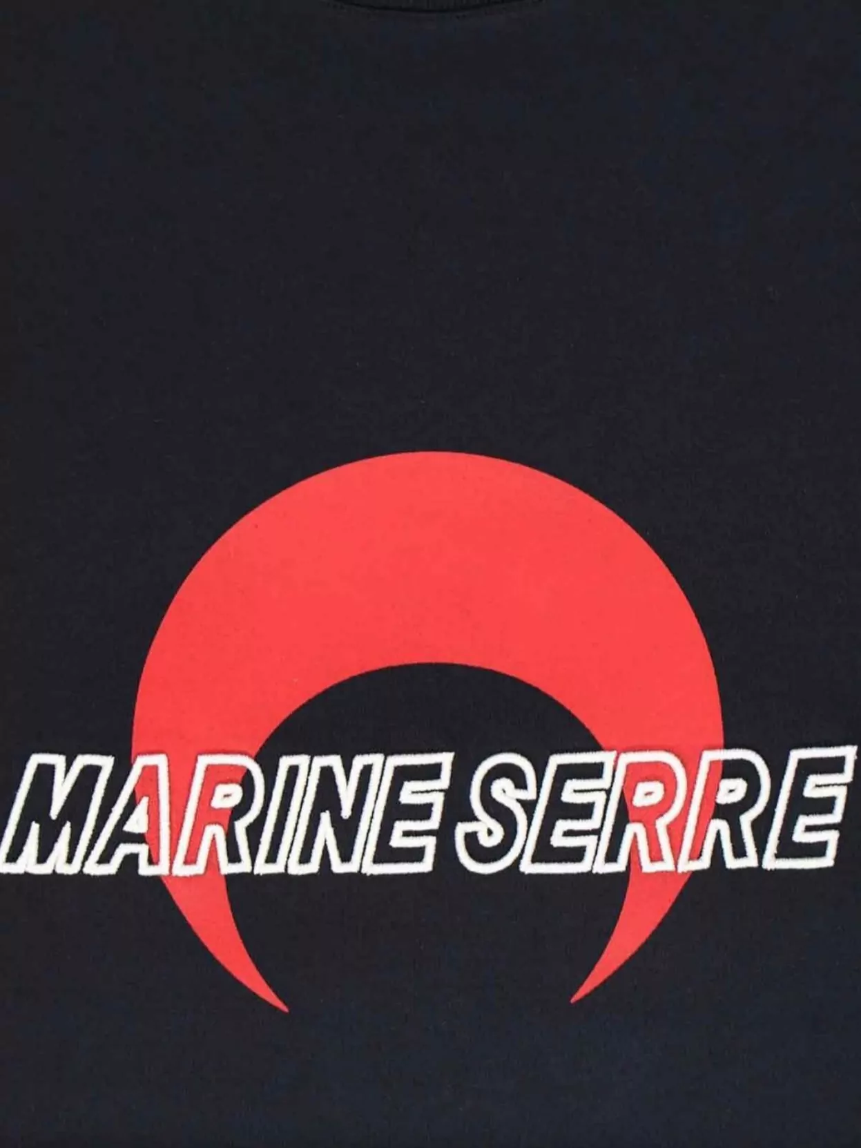 Marine Serre Graphic Print Crew Neck Short Sleeve Top In Blue
