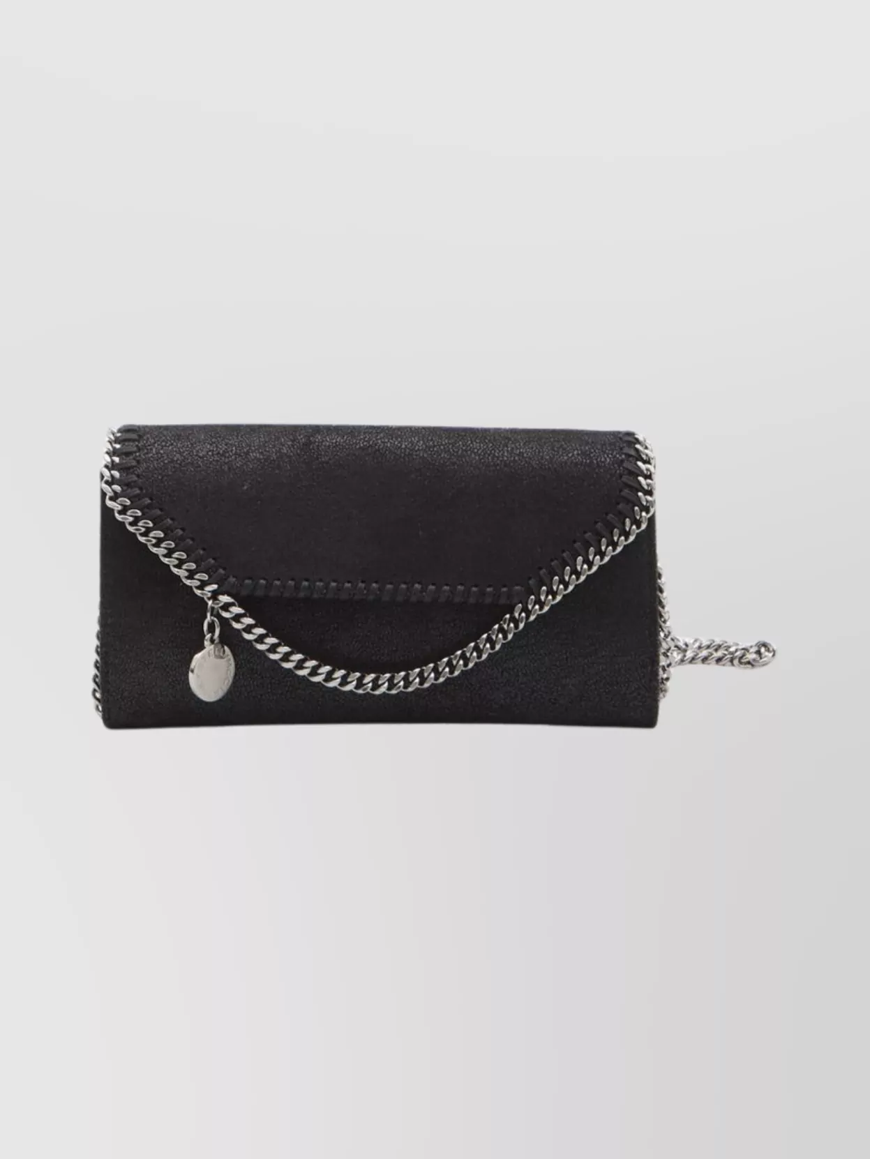 Stella Mccartney Chain Wallet Featuring Logo Charm