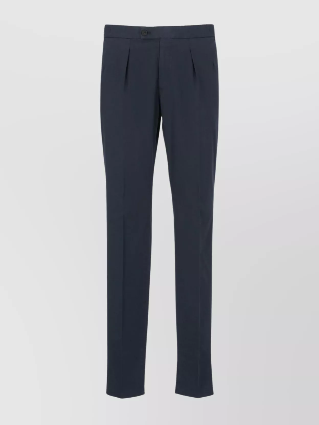 Incotex Straight Cotton Trousers With Pockets In Blue