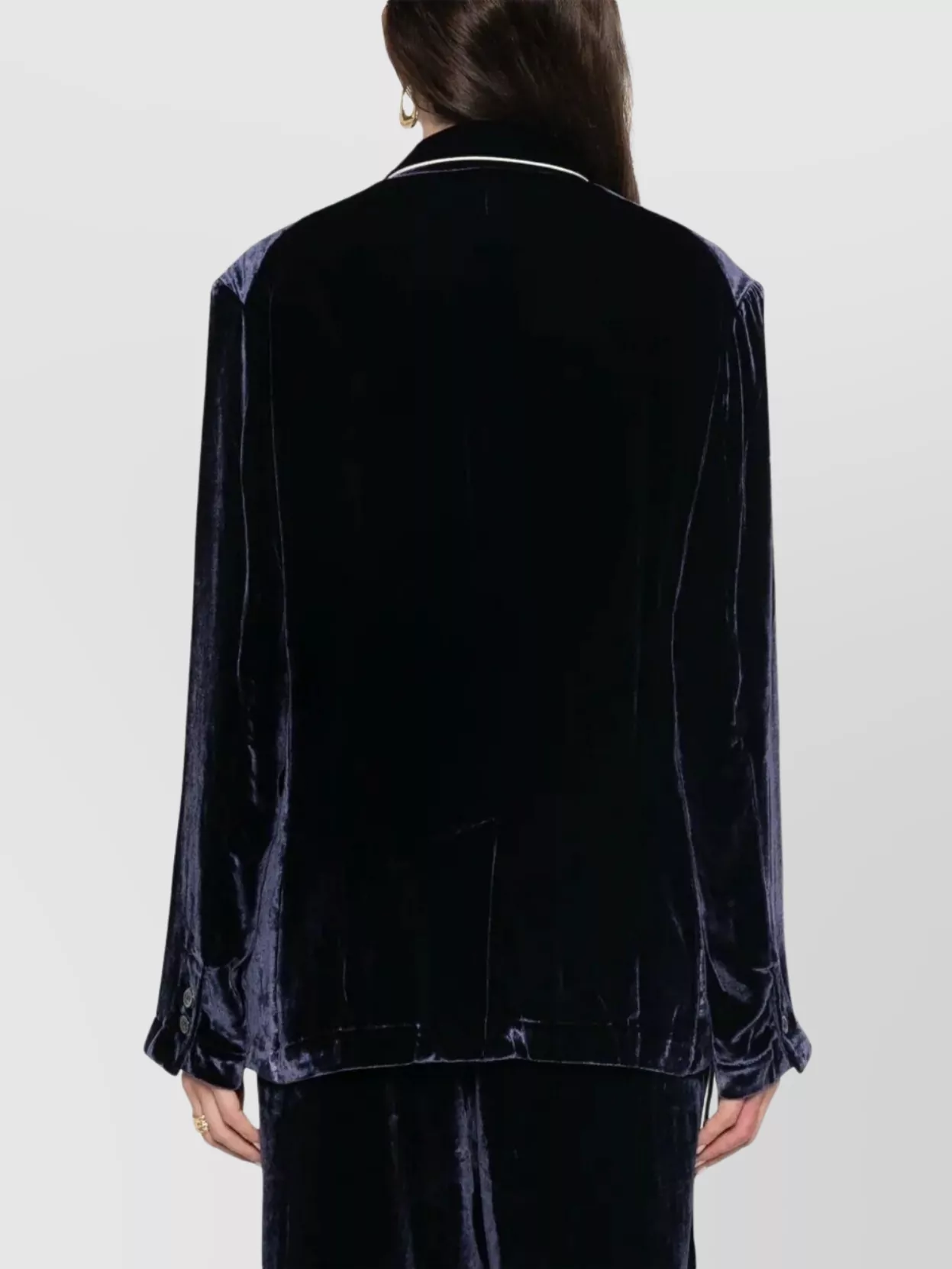 Pierre Louise Mascia Velvet Jacket Notched Lapels