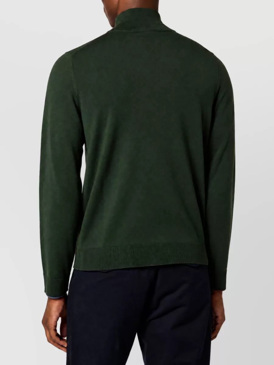 Paul Smith Merino Wool Zip-Up Cardigan