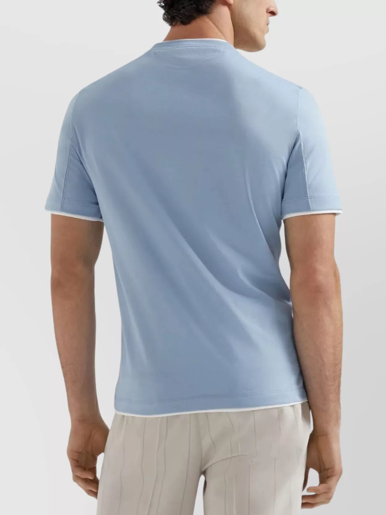 Brunello Cucinelli Crew Neck T-Shirt Faux-Layering