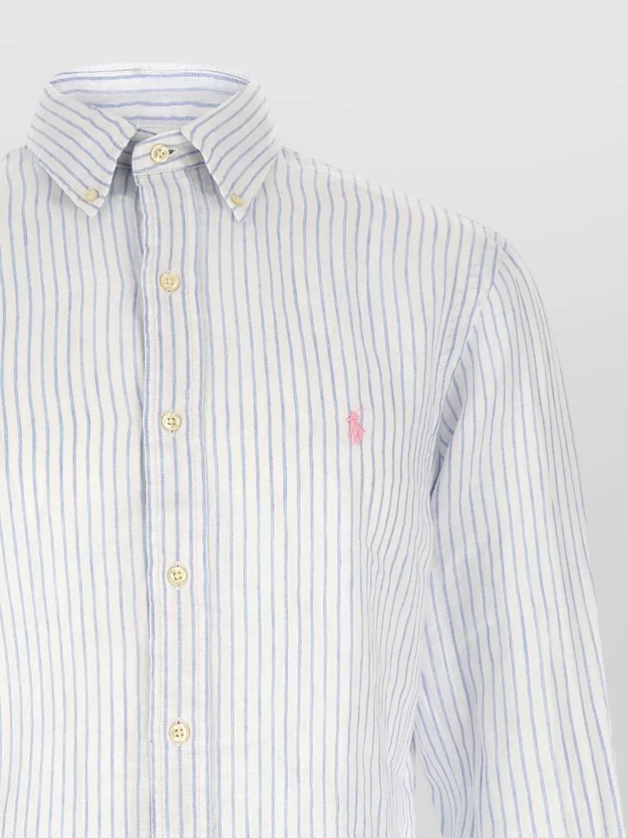 Polo Ralph Lauren Striped Linen Long-Sleeve Shirt