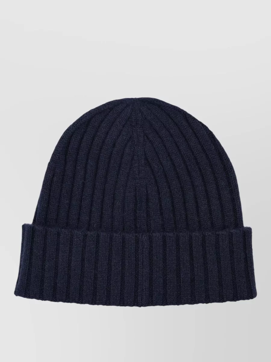 Sporty And Rich Yankees Cashmere Wool Ribbed Cuff Beanie