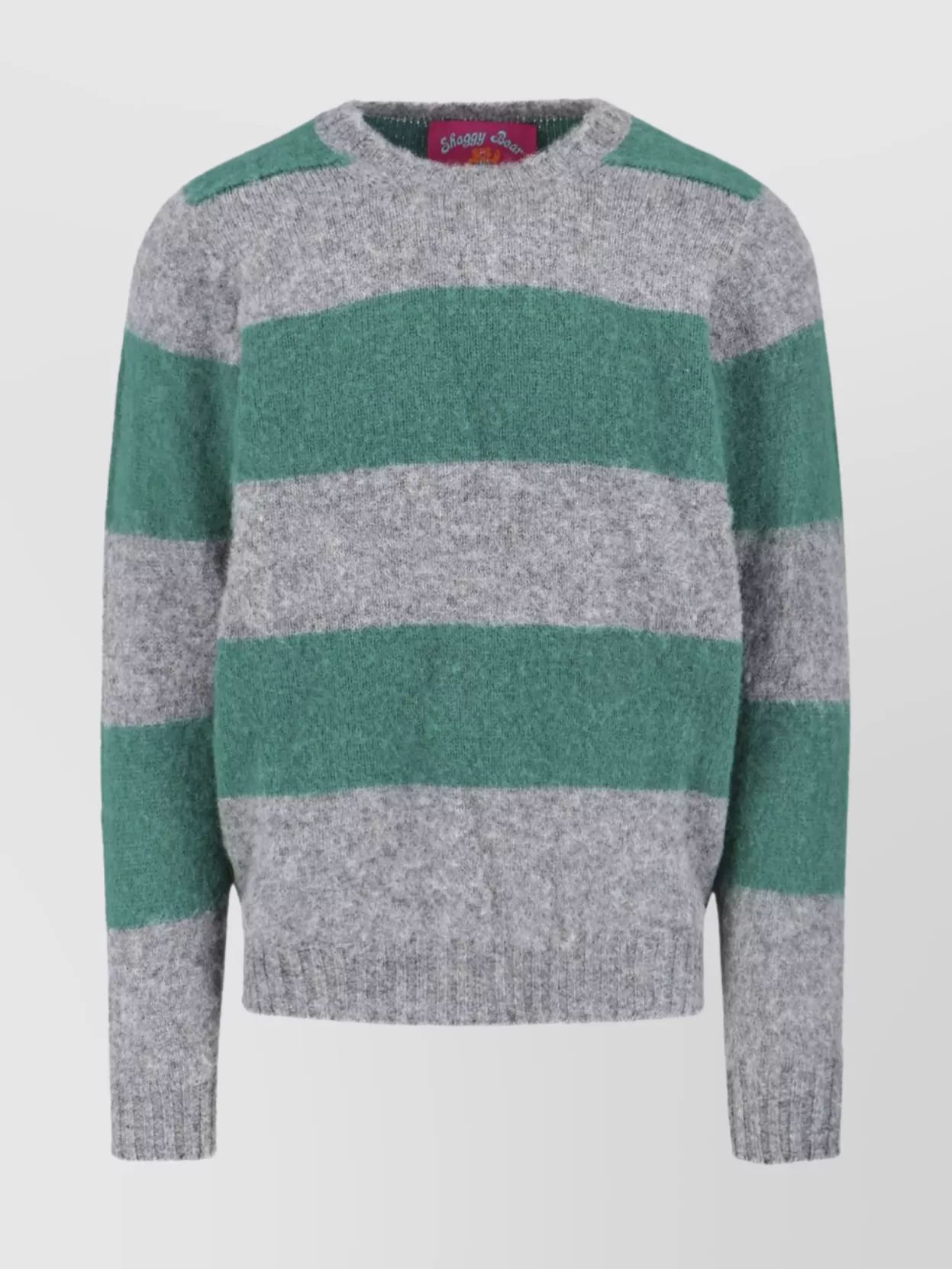 Howlin' Striped Crew Neck Long Sleeve Sweater In Gray