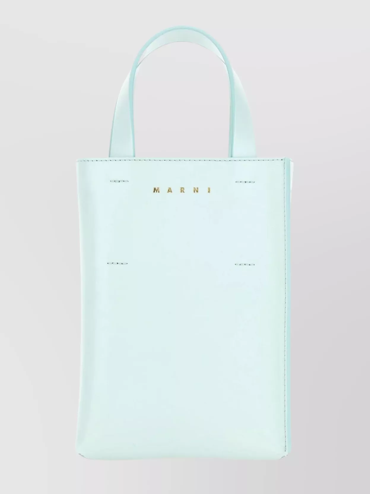 Shop Marni Nano Museo Handbag In Pale Leather In White