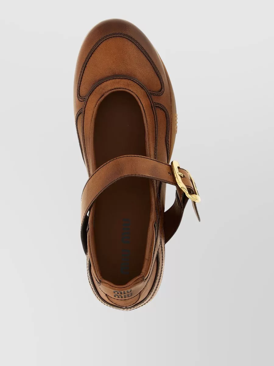 Miu Miu Leather Ballet Flats