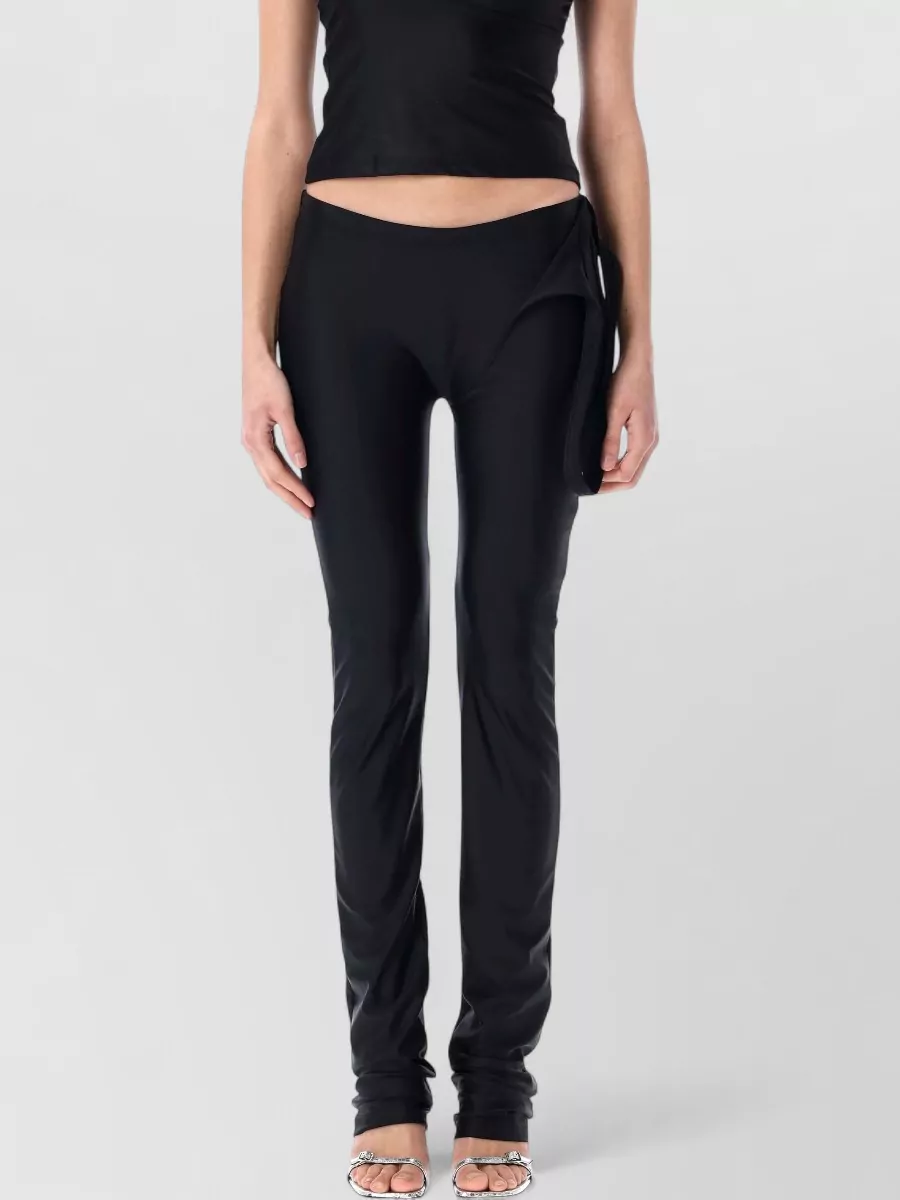 Ottolinger Logo-Print Low-Rise Straight-Leg Skinny Trousers