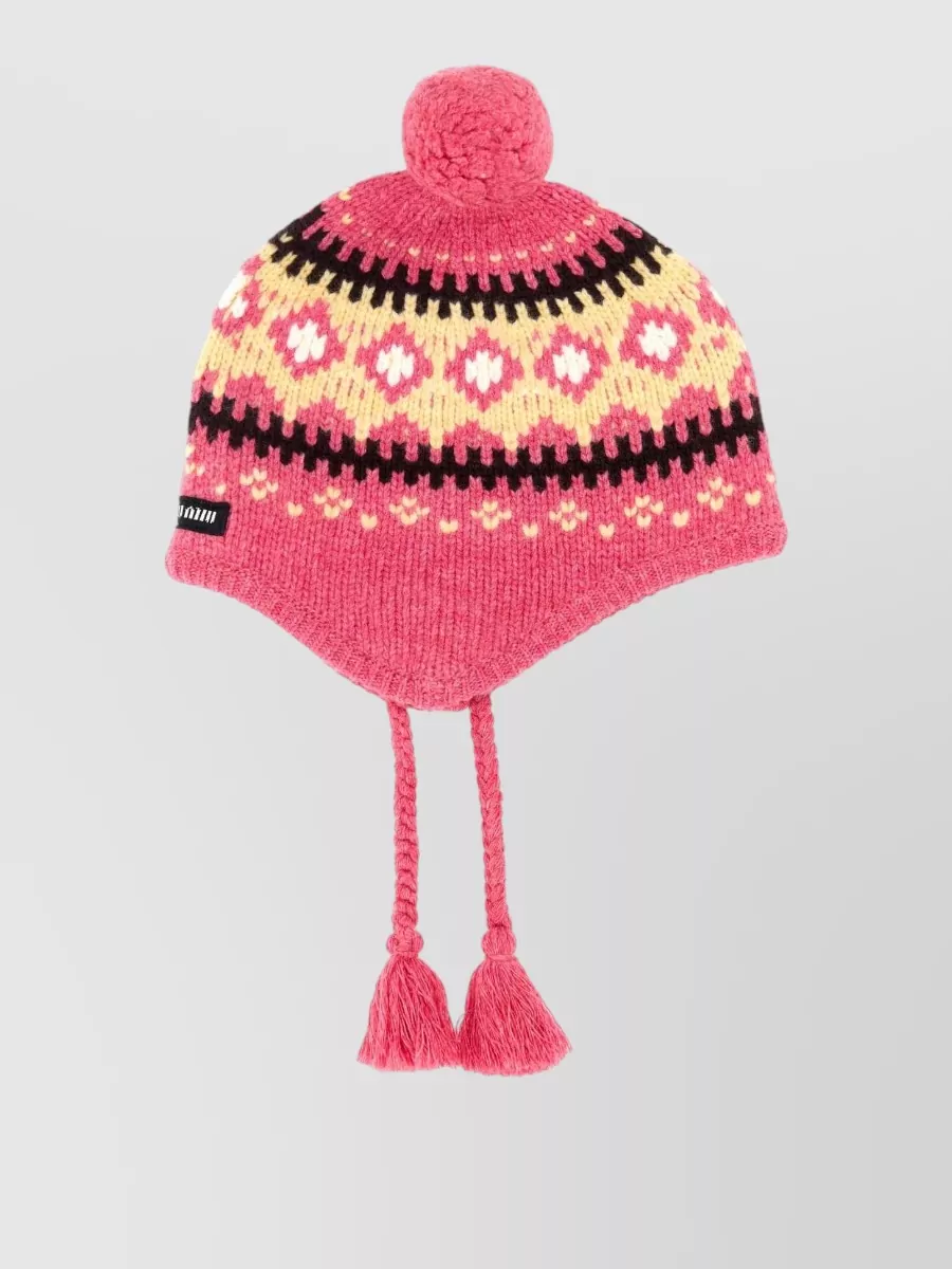 Miu Miu virgin wool beanie hat