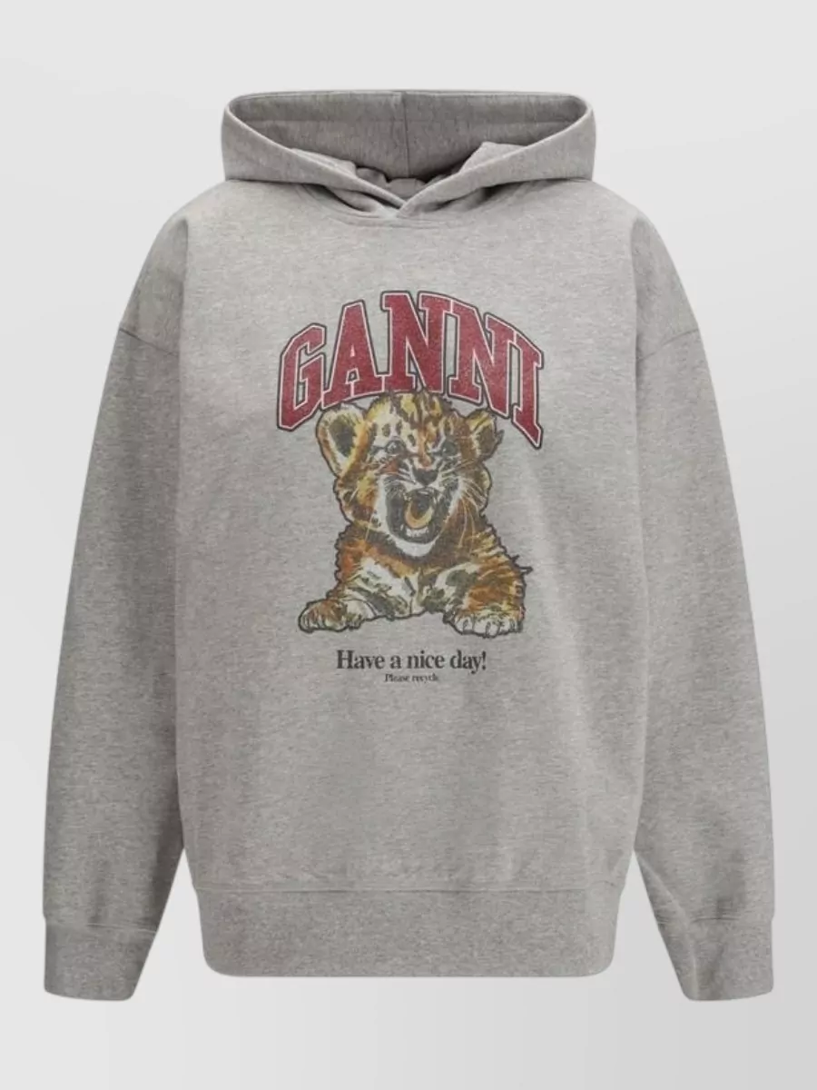 Ganni cotton hoodie