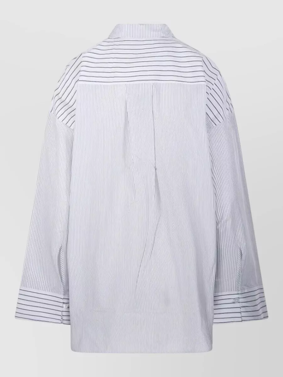 By Malene Birger Cotton Oversized Striped Shirt