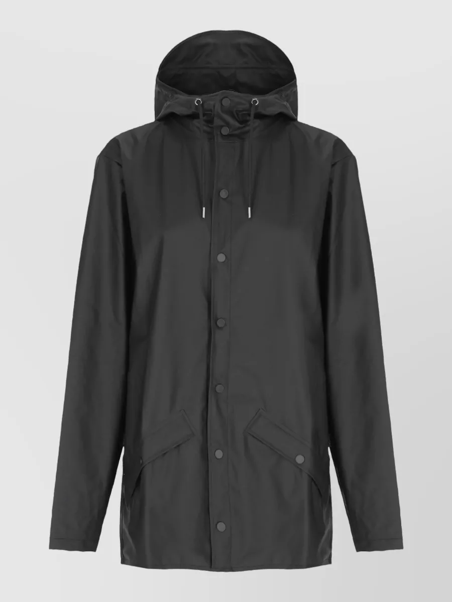 Rains hooded long-sleeve raincoat