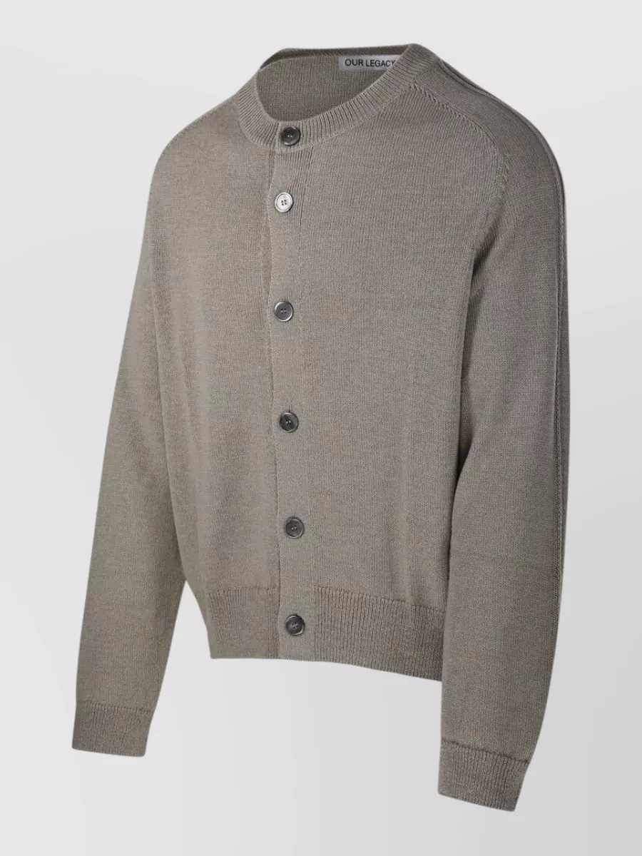 Our Legacy Linen Merino Wool Cardigan