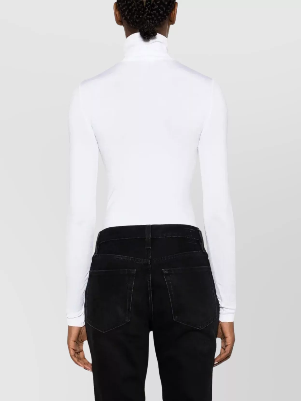 Wolford High Neck Ribbed Stretch Cotton Body