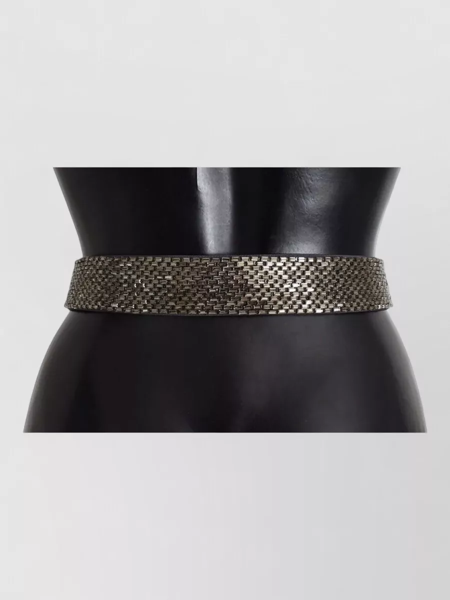 Dolce&Gabbana Crystal Embellished Wide Belt