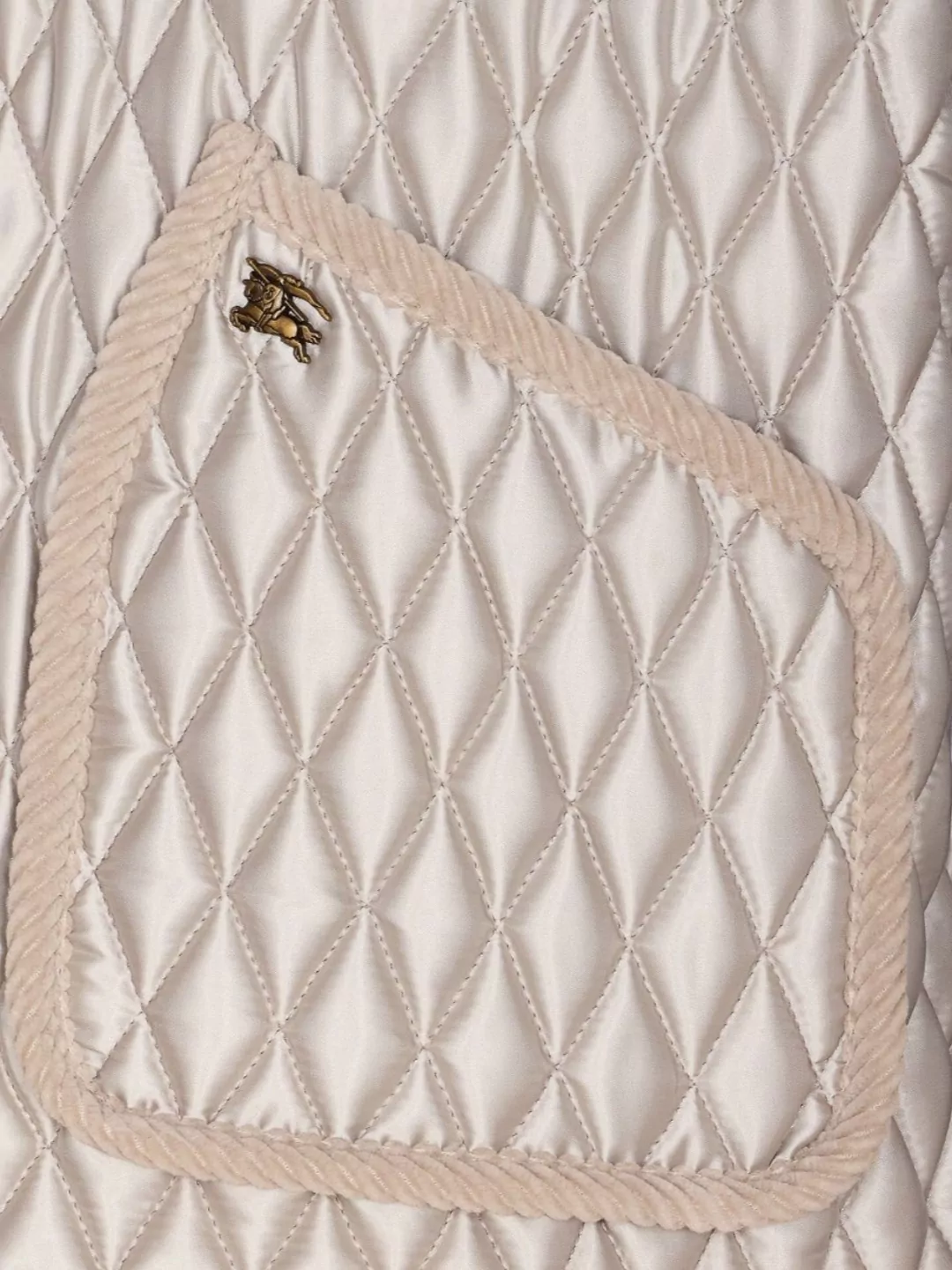Burberry Wisp Floriston Quilted Jacket With Corduroy Collar
