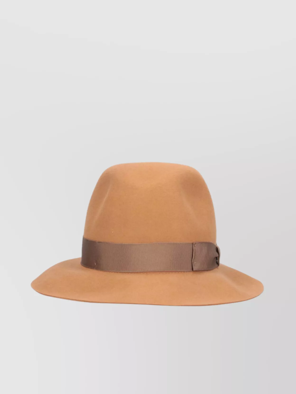 Borsalino Wide Brim Ribbon Detail Hat