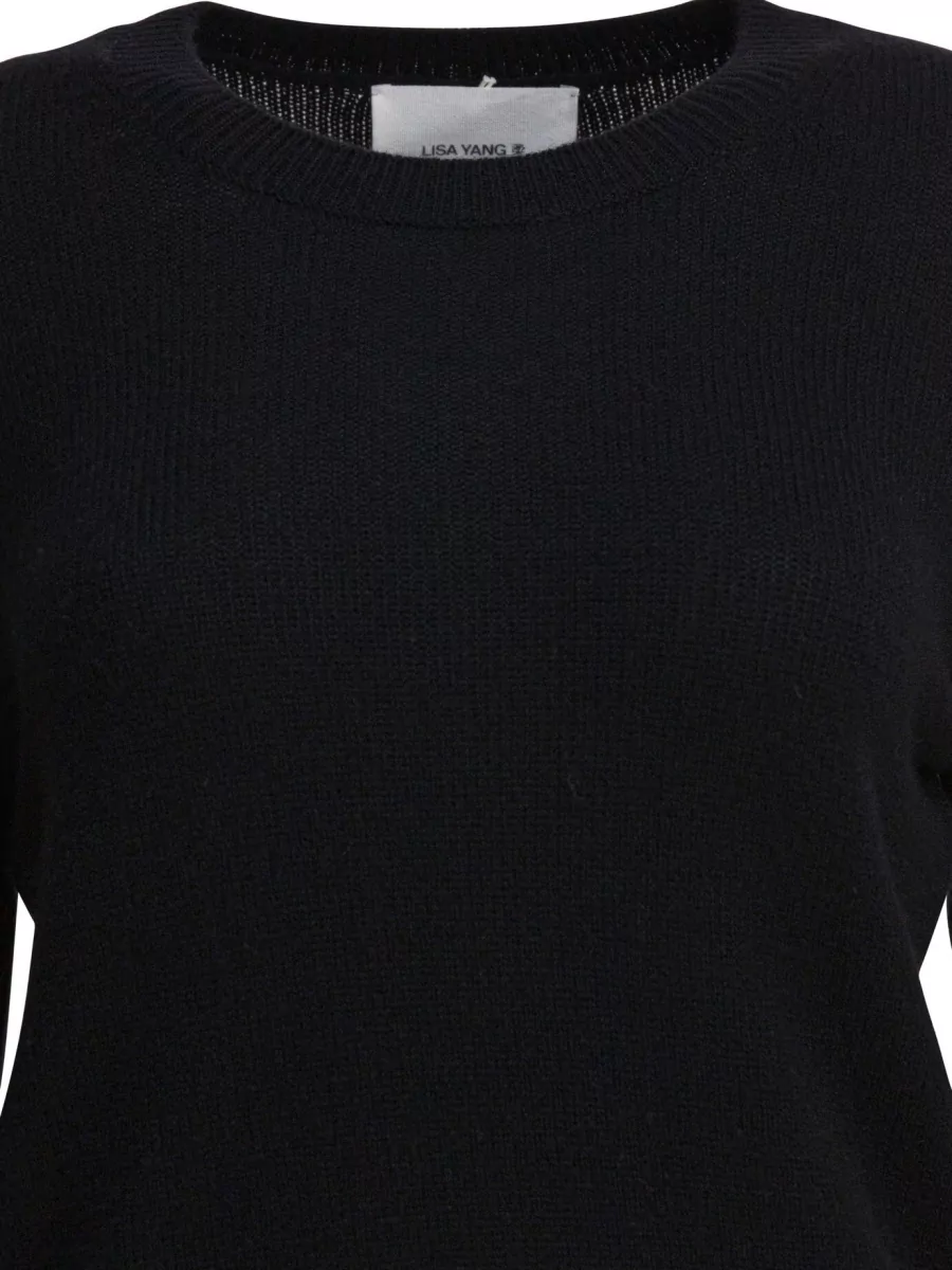 Lisa Yang Cashmere Ribbed Crewneck Sweater