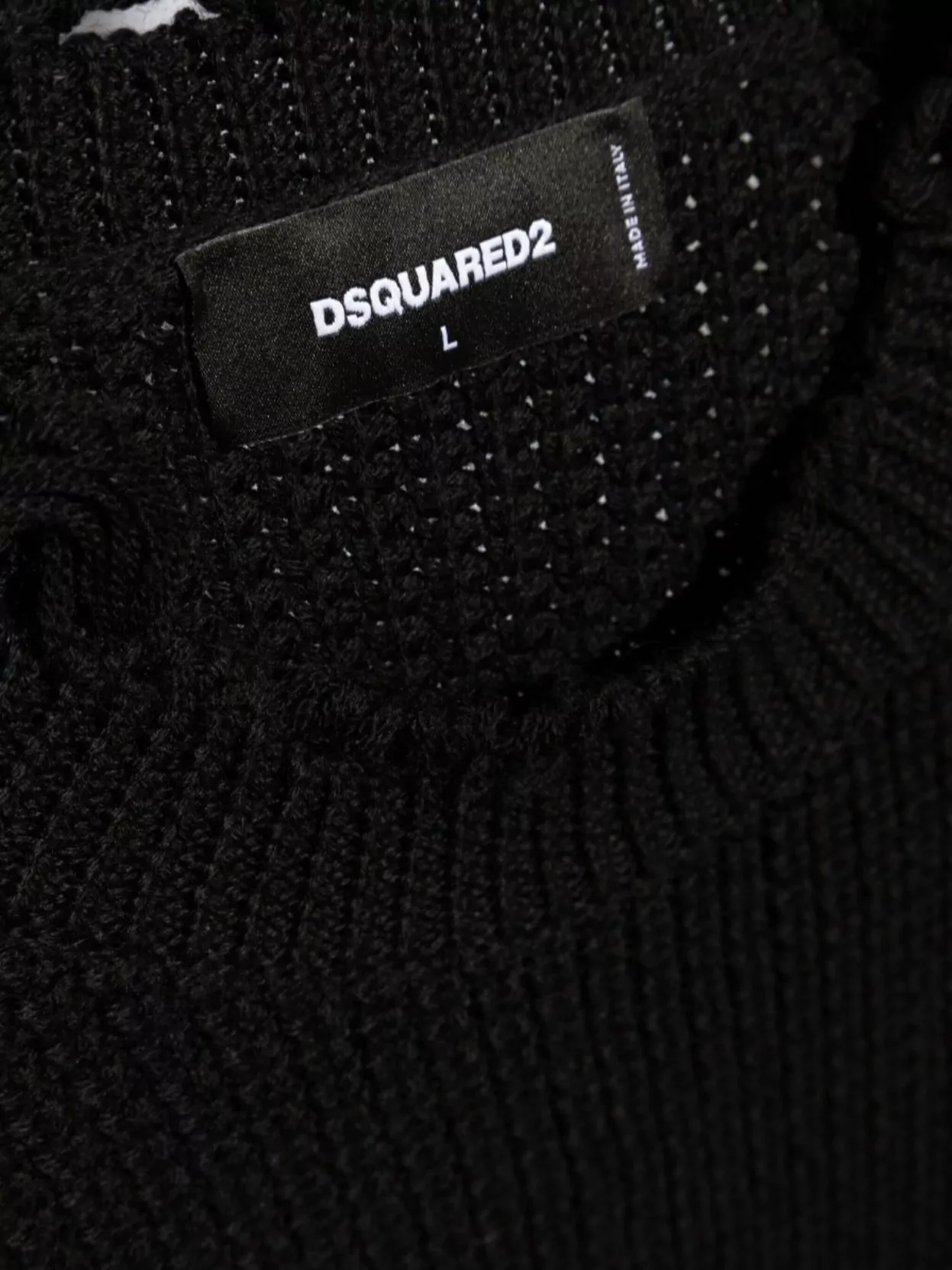 Dsquared2 Crew Neck Long Sleeve Knit Sweater