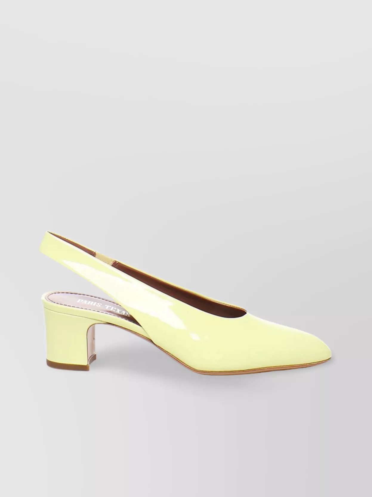 Shop Paris Texas Lavinia Patent Slingback Pumps With Mid Block Heel