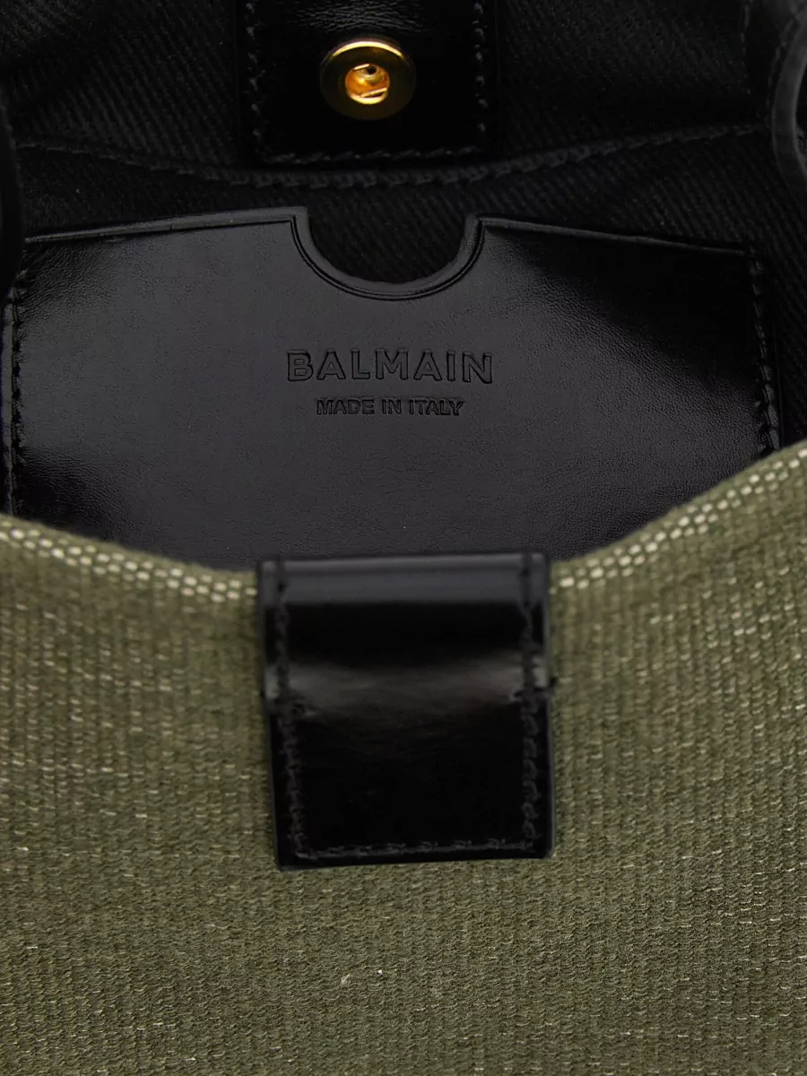 Balmain Release Canvas Bucket Bag