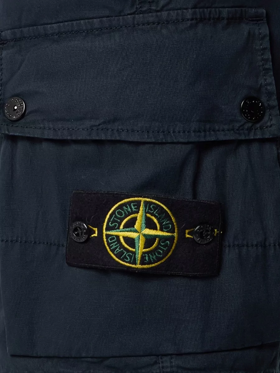 Stone Island Organic Cotton Shorts Cargo Design