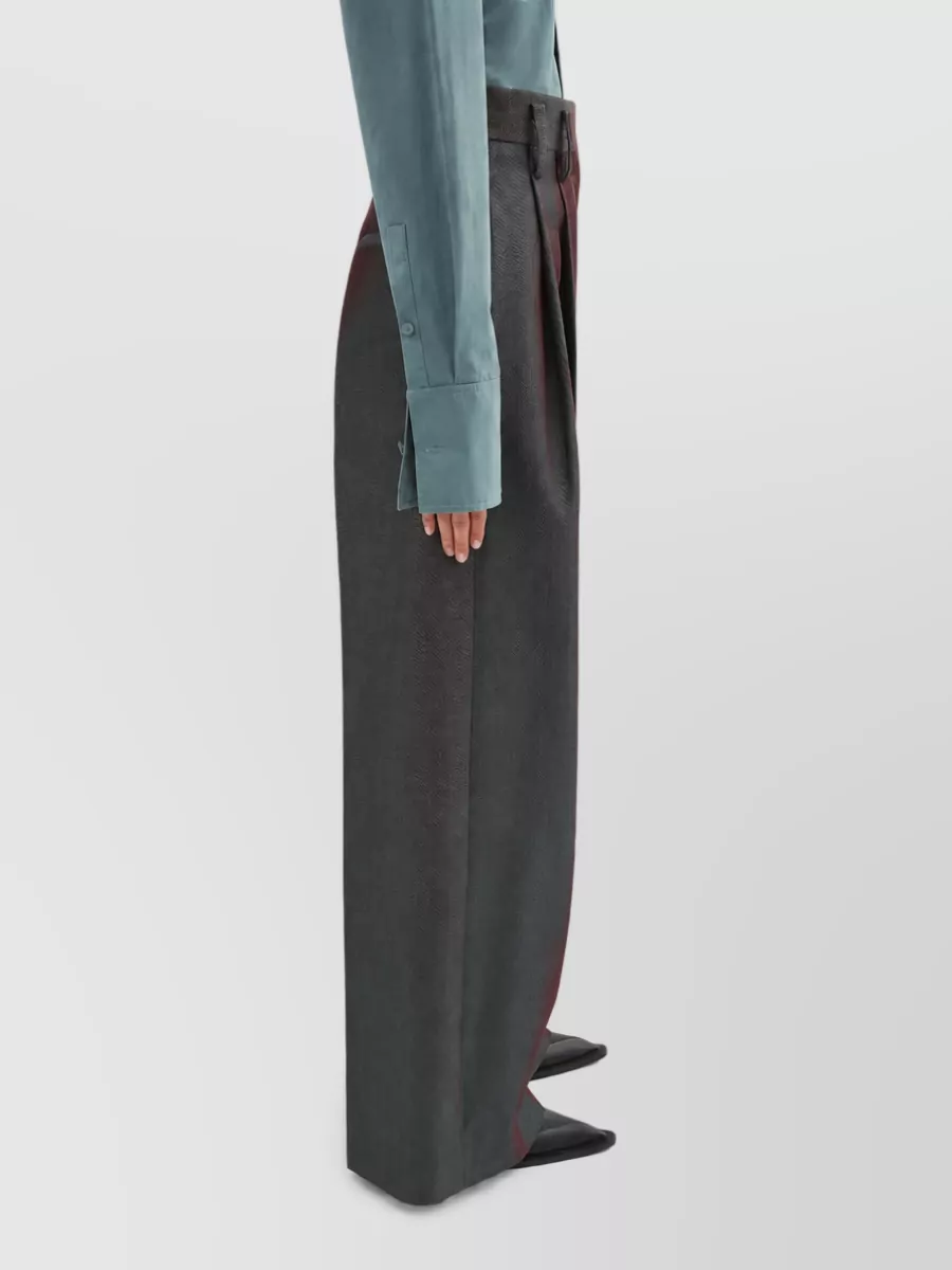Jil Sander Cotton Wide-Leg Trousers