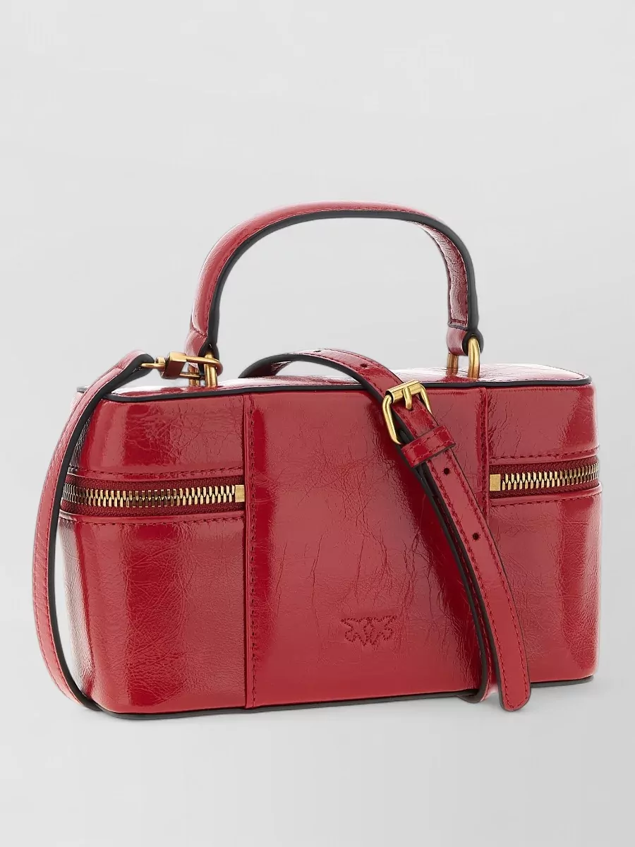Pinko mini leather crossbody bag
