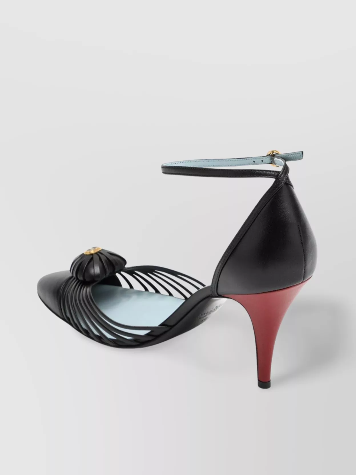 Valentino Garavani Royal Black Strappy Stiletto Pumps