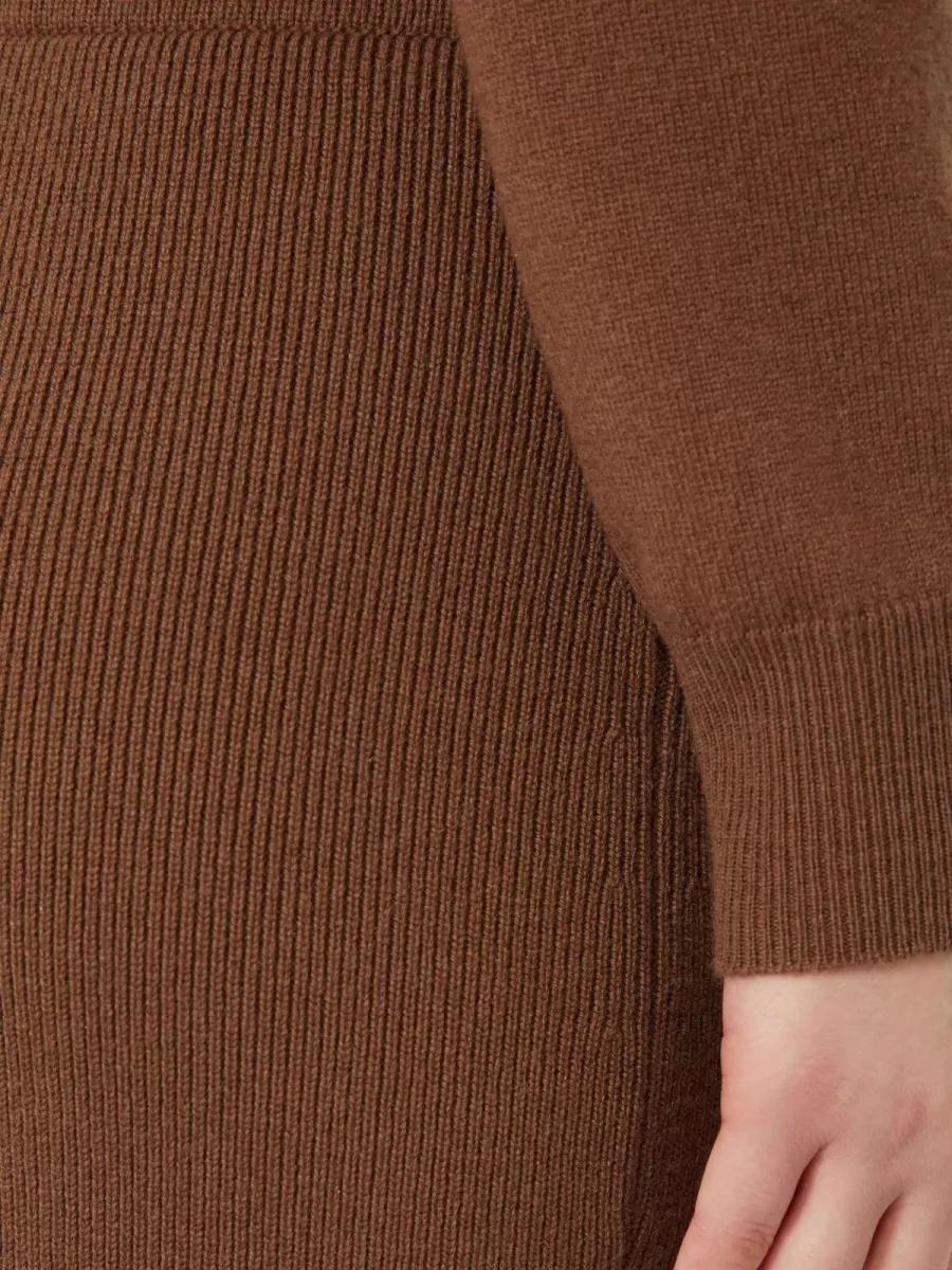 S Max Mara Cashmere Wool High-Rise Pencil Skirt