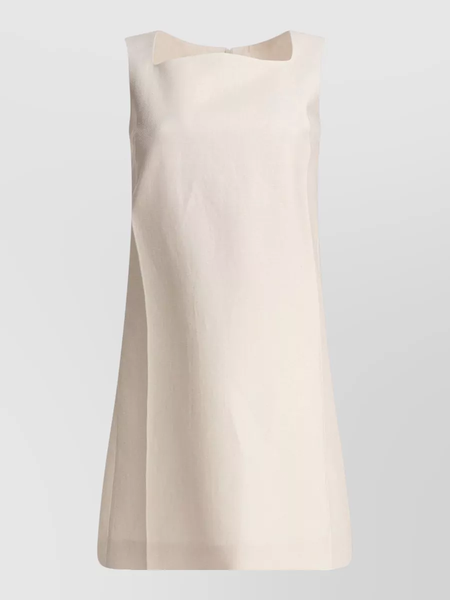 SANDBEIGE linen mini dress