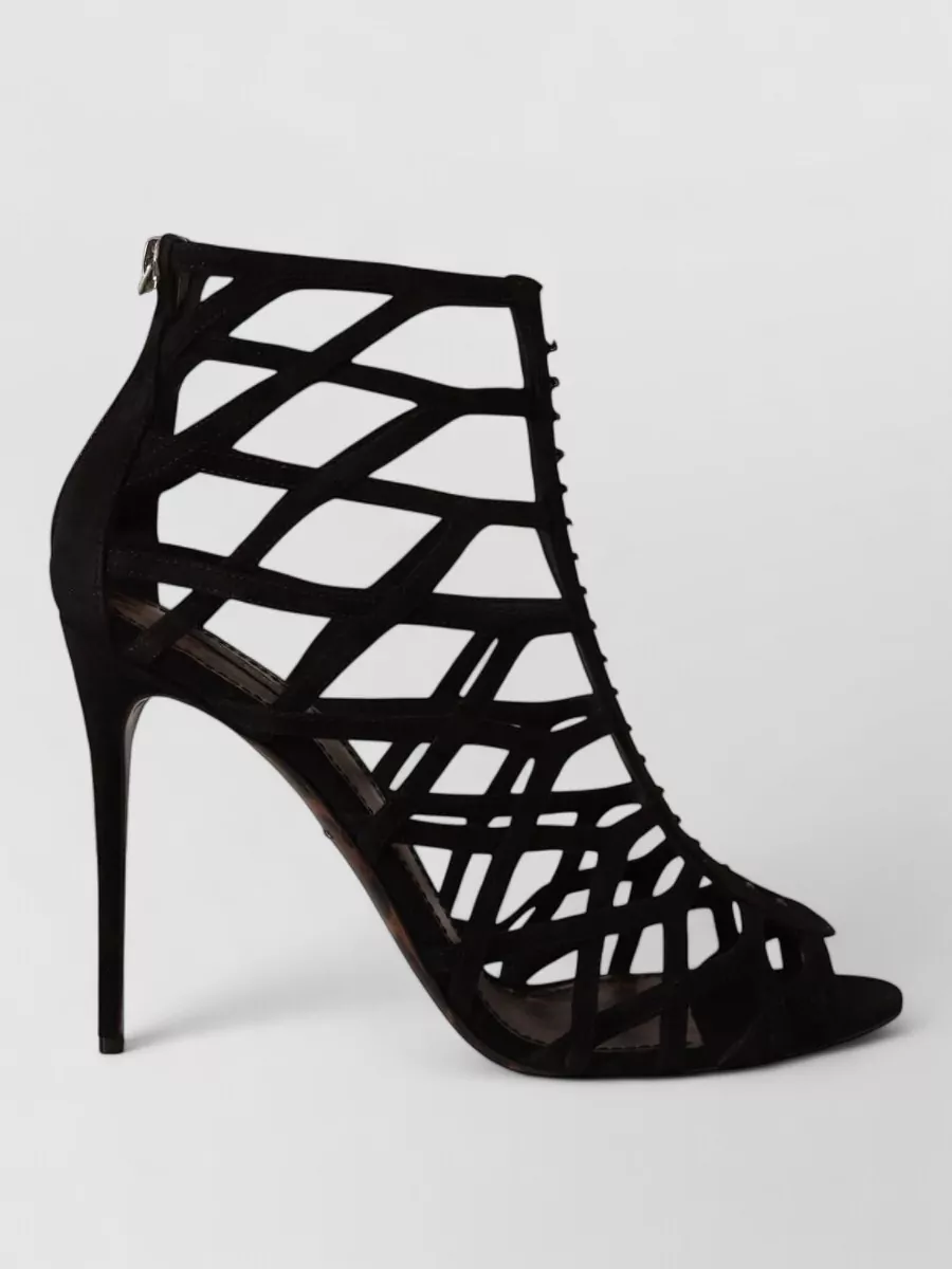 Dolce&Gabbana Suede Leather Cage Sandals
