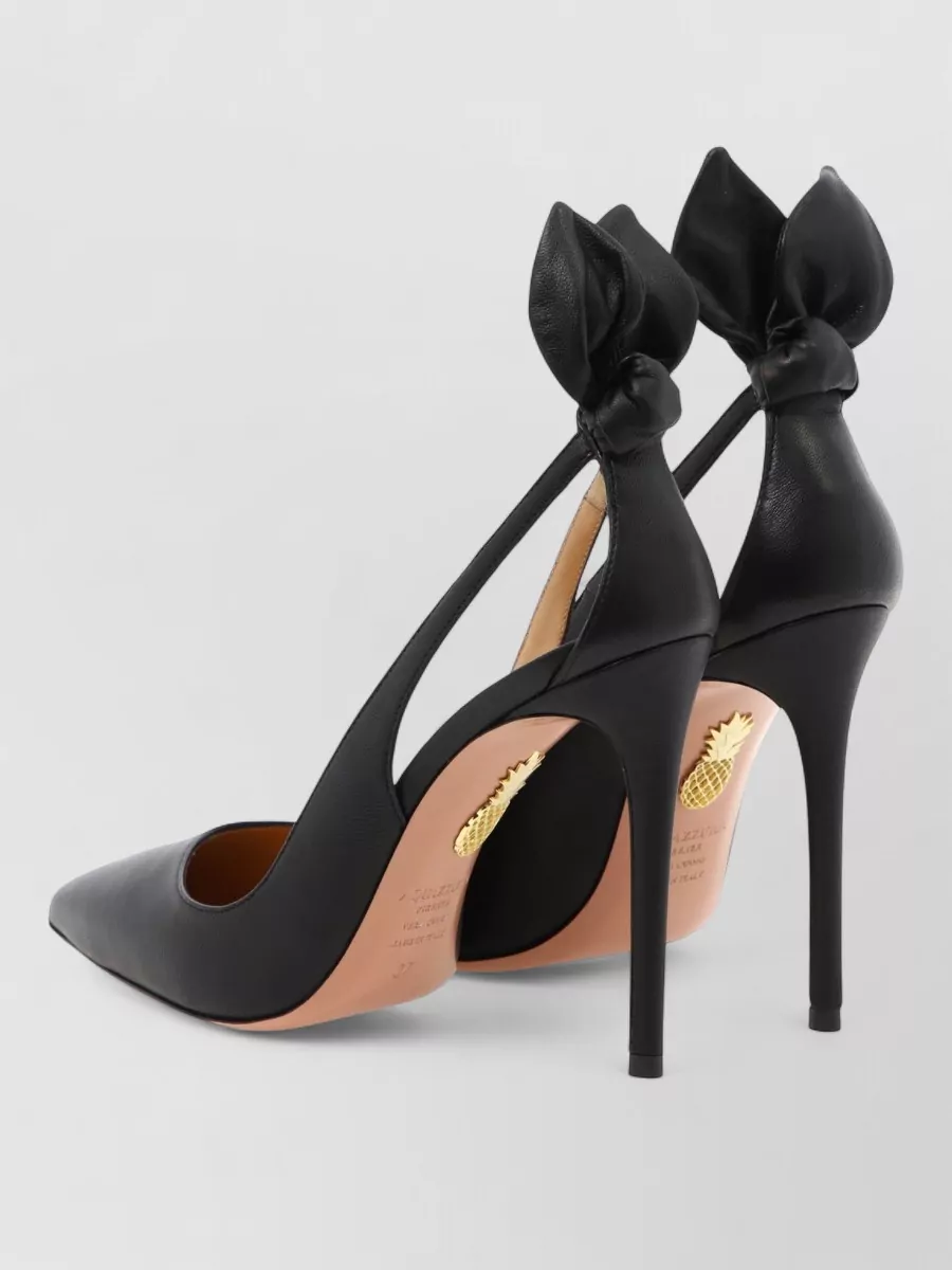 Aquazzura Leather Bow Tie Pumps 105 Mm