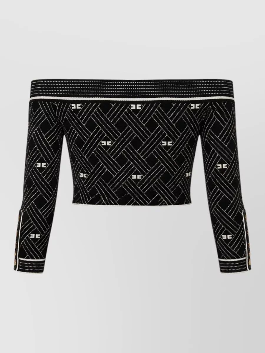 Elisabetta Franchi Short Sleeve Blouse