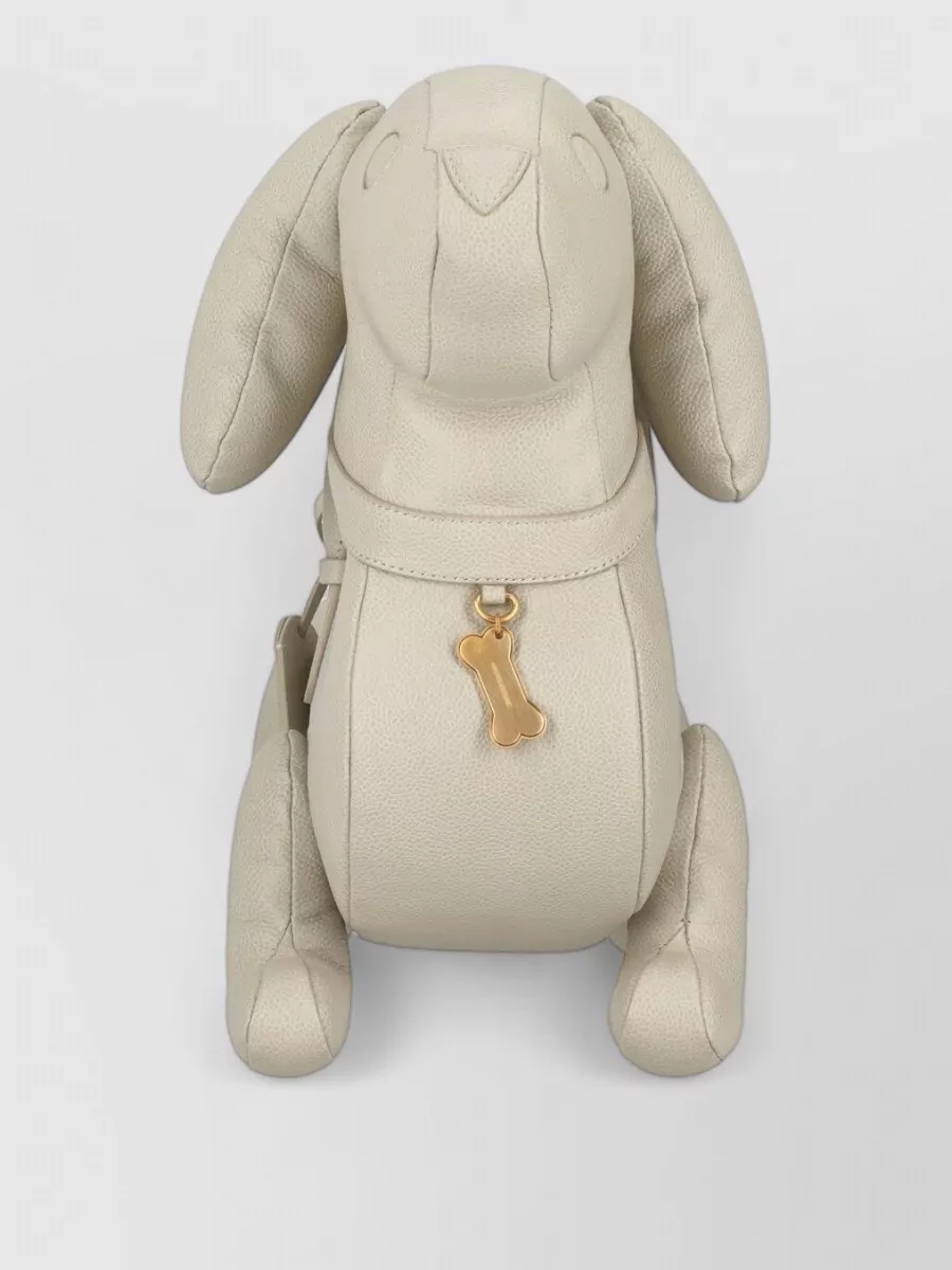 Thom Browne Pebble-Grain Leather Tote Bag
