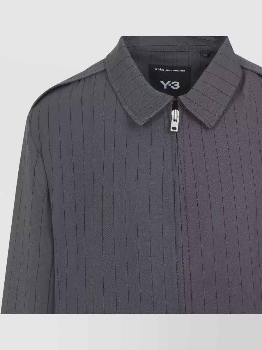 Y3 Striped Single-Breasted Coat