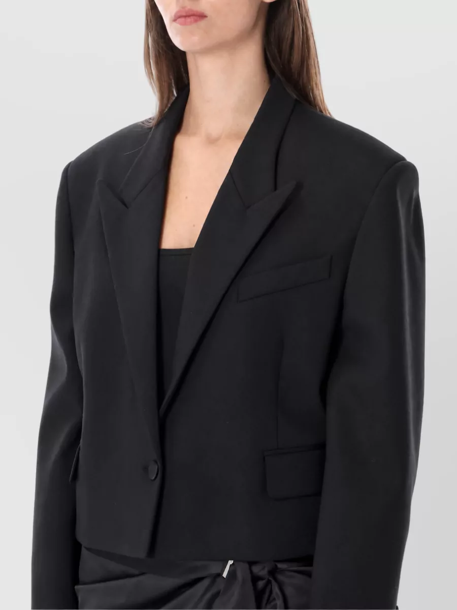 The Attico Virgin Wool Embroidered Blazer